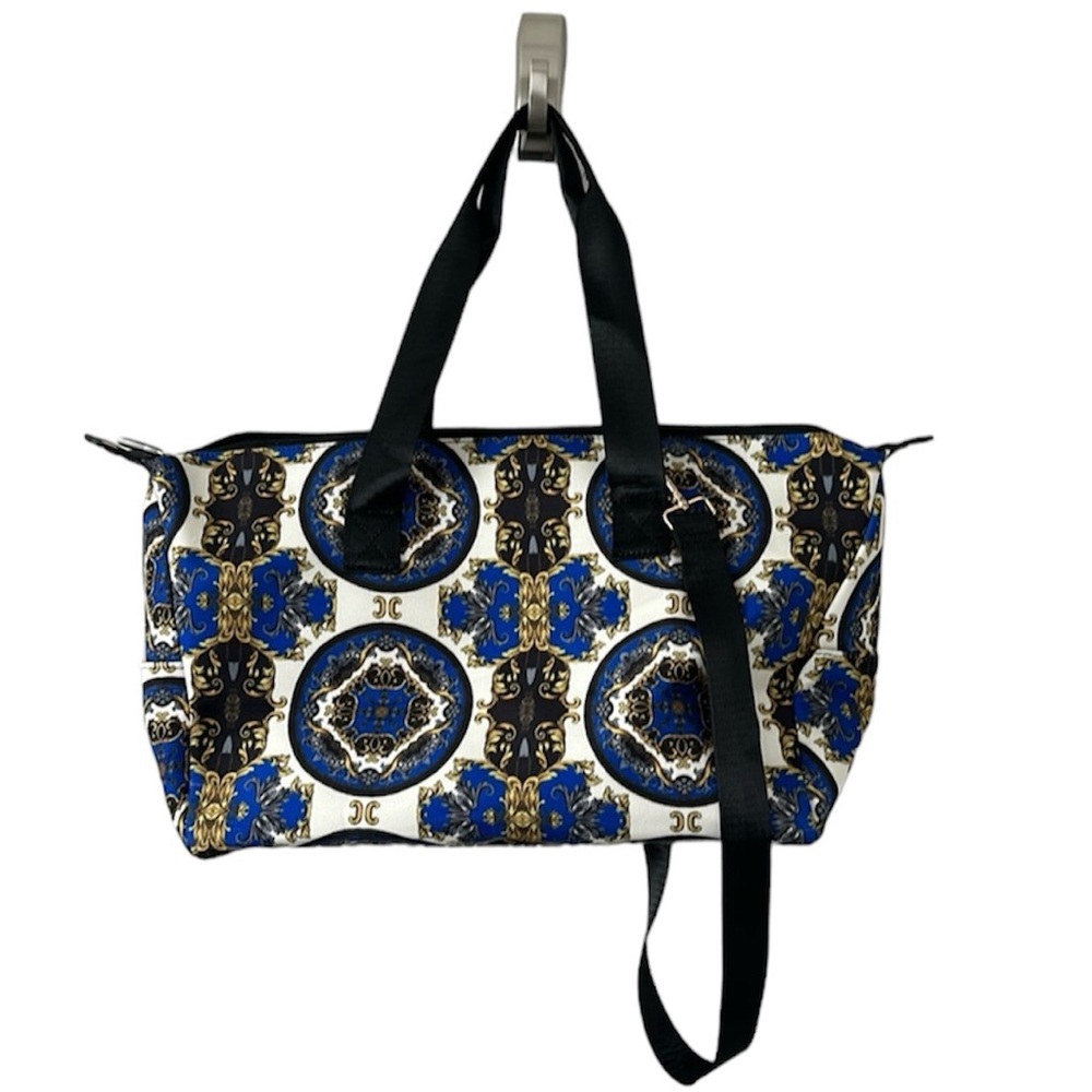 Alice + Olivia Blue and Black Duffle Bag